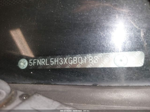 5FNRL5H3XGB018317 Honda ODYSSEY SE