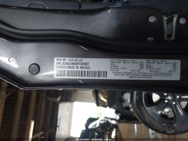 3C4NJDBB3MT526057 Jeep Compass Altitude 4x4