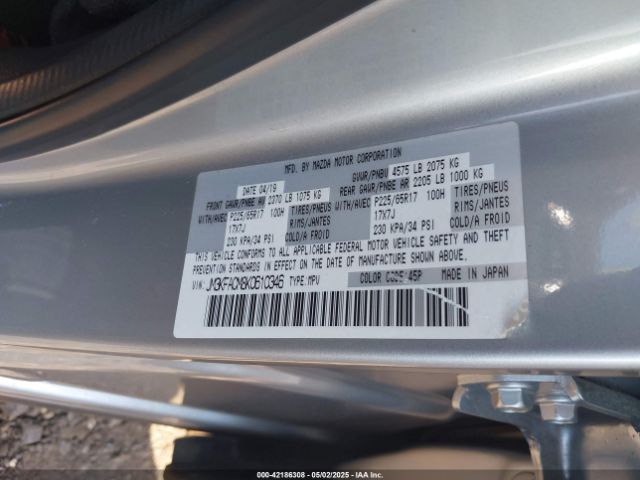 2019 MAZDA CX-5 JM3KFACM8K0610346 Photo 8