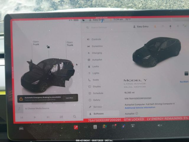 7SAYGDEE0RF200291 Tesla Model Y
