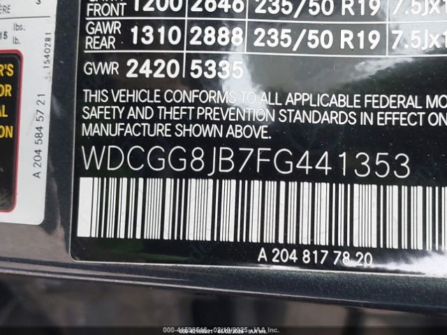 WDCGG8JB7FG441353 Mercedes-Benz Glk 350 4matic