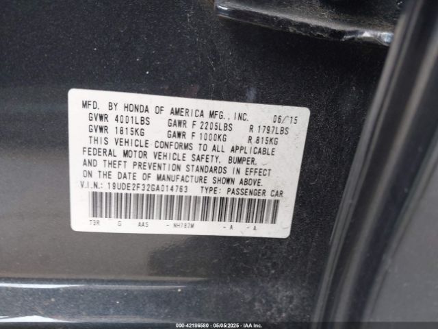 19UDE2F32GA014763 Acura ILX