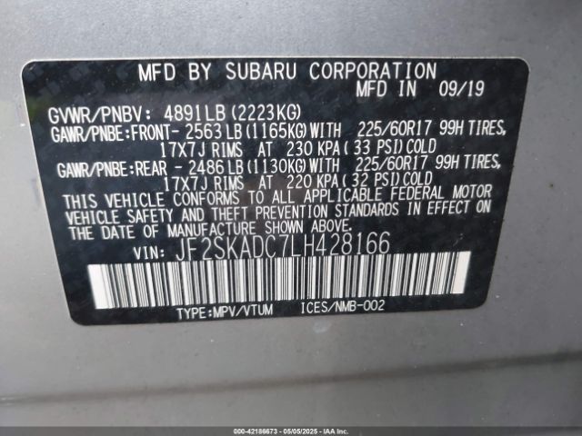 JF2SKADC7LH428166 Subaru Forester