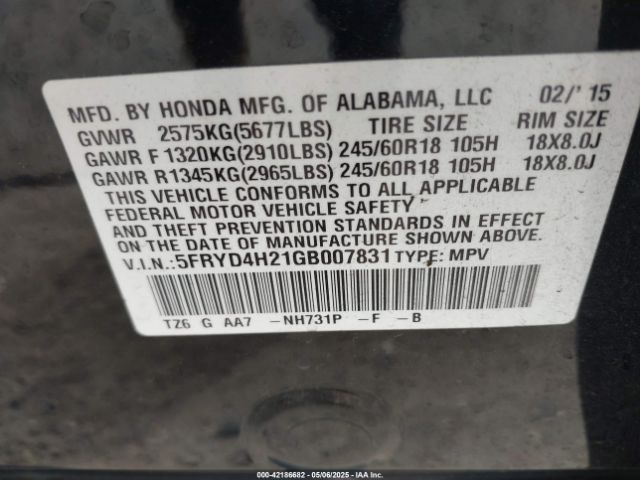 2016 ACURA MDX 5FRYD4H21GB007831 Photo 8