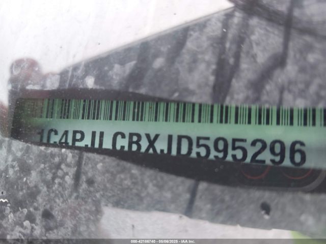 1C4PJLCBXJD595296 Jeep Cherokee Latitude Fwd