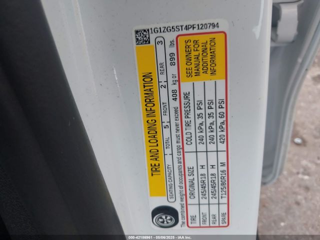 2023 CHEVROLET MALIBU 1G1ZG5ST4PF120794 Photo 8