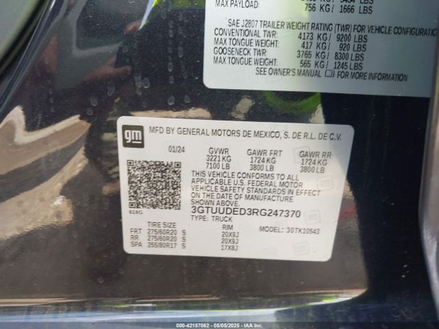 3GTUUDED3RG247370 GMC l84