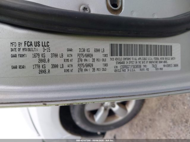 1C6RR6GT1FS638598 RAM 1500 Big Horn