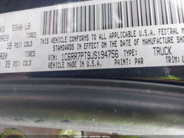 2018 RAM 1500 1C6RR7PT9JS194756 Photo 8