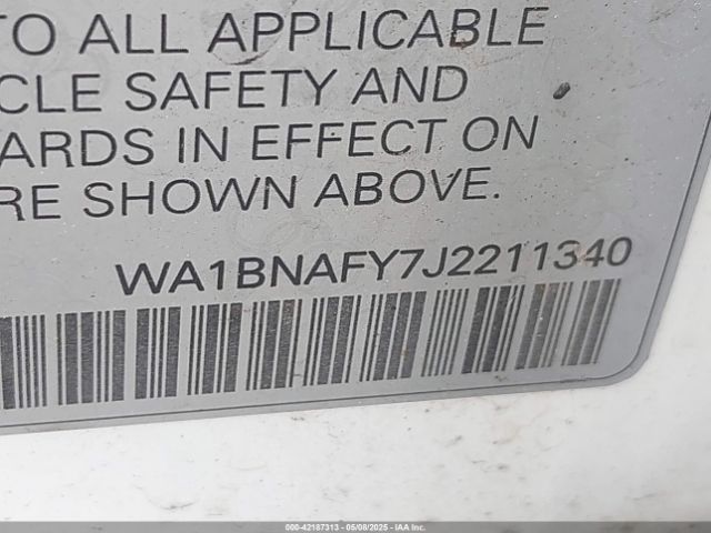 WA1BNAFY7J2211340 Audi Q5 2.0t Premium/2.0t Tech Premium