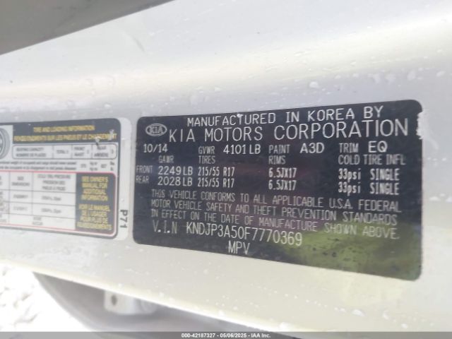 KNDJP3A50F7770369 KIA SOUL +