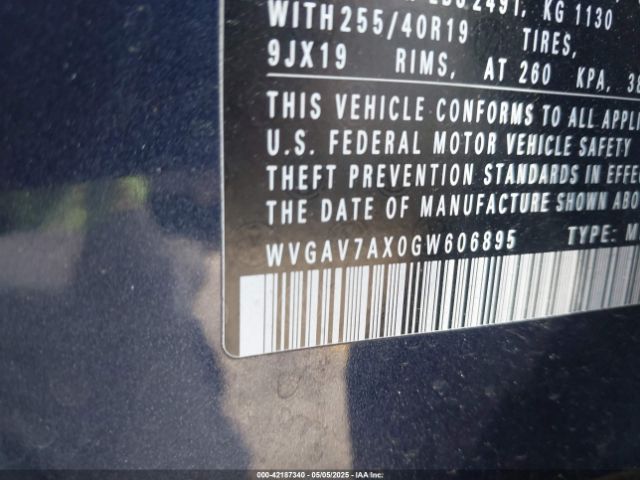 2016 VOLKSWAGEN TIGUAN WVGAV7AX0GW606895 Photo 8