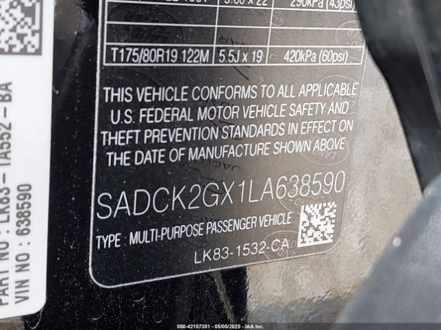 2020 JAGUAR F-PACE SADCK2GX1LA638590 Photo 8
