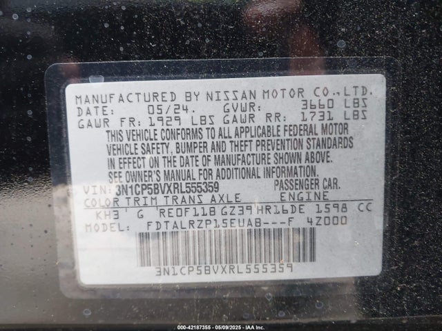 Nissan Kicks 2024 3N1CP5BVXRL555359 Image 9