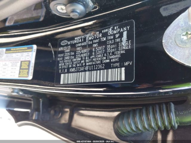 KM8JT3AF4FU112362 Hyundai TUCSON GLS