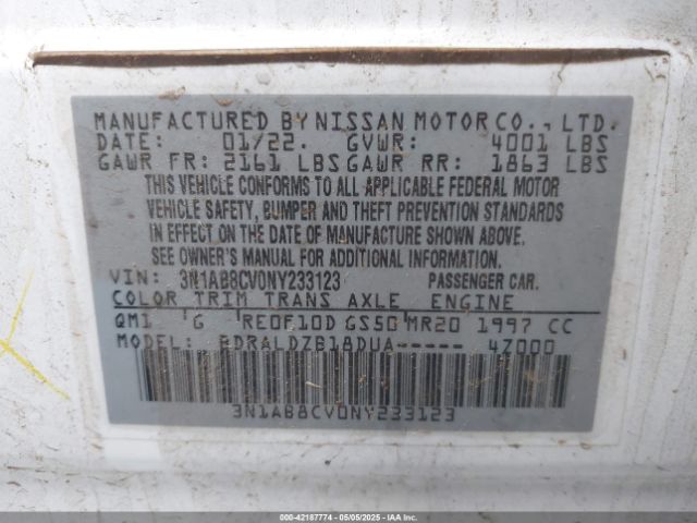 2022 NISSAN SENTRA 3N1AB8CV0NY233123 Photo 8