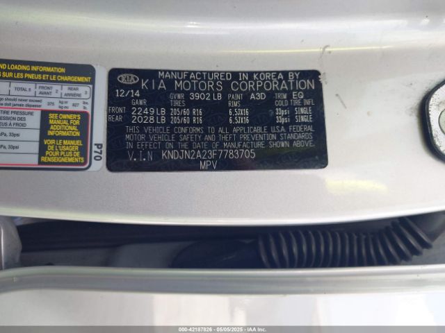 KNDJN2A23F7783705 KIA Soul