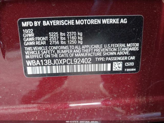 WBA13BJ0XPCL92402 BMW 530 I Xdrive
