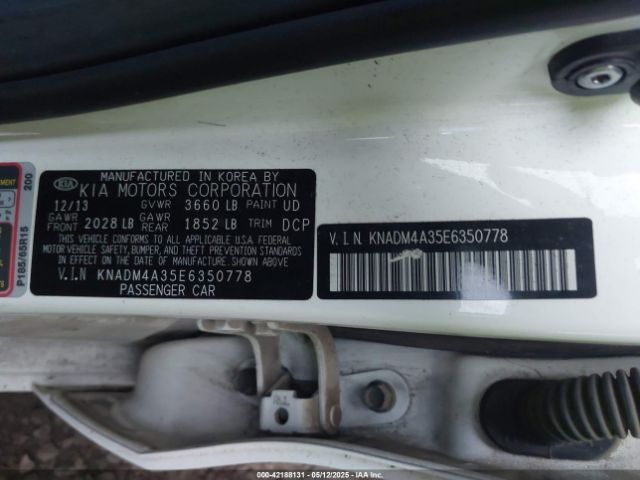 KNADM4A35E6350778 KIA RIO LX