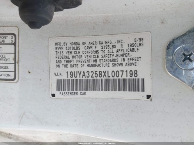 1999 ACURA CL 19UYA3258XL007198 Photo 8