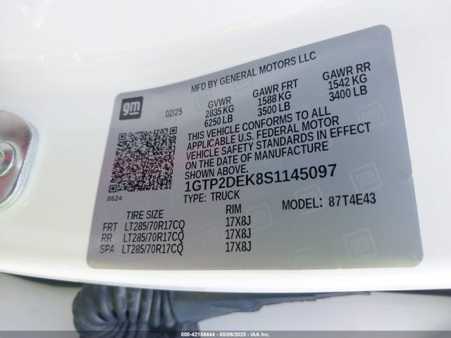 1GTP2DEK8S1145097 GMC l3b