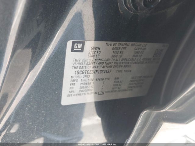1GCGTCE34F1234137 Chevrolet Colorado Z71