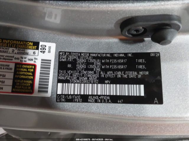 2024 TOYOTA SIENNA 5TDKRKEC6RS216152 Photo 8
