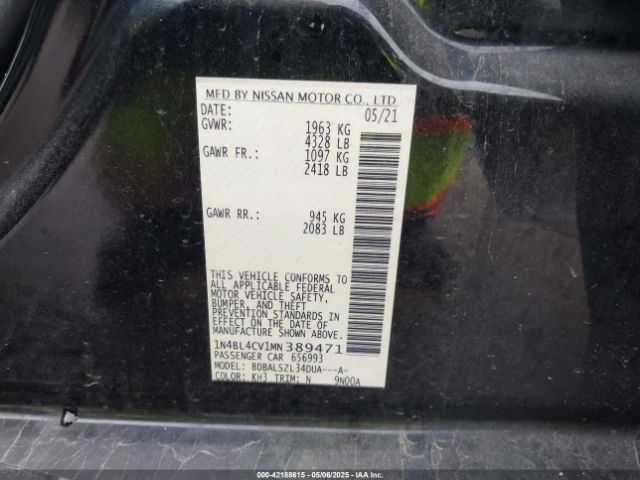 2021 NISSAN ALTIMA 1N4BL4CV1MN389471 Photo 8