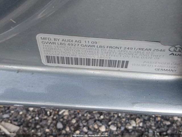 2010 AUDI A4 WAUBFAFLXAN034687 Photo 8