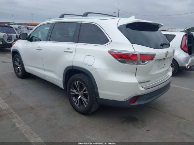 5TDKKRFH0GS159225 Toyota Highlander Xle V6