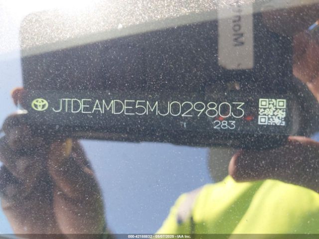 JTDEAMDE5MJ029803 Toyota Corolla Hybrid Le