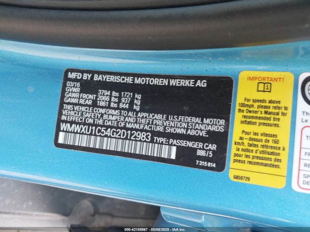 2016 MINI HARDTOP WMWXU1C54G2D12983 Photo 8