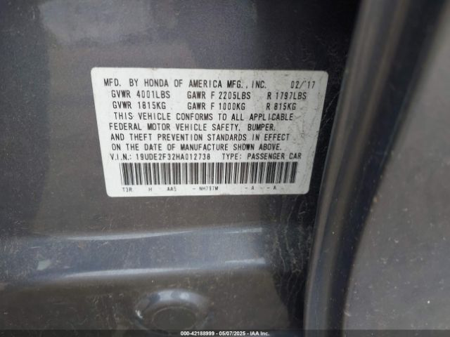 2017 ACURA ILX 19UDE2F32HA012738 Photo 8