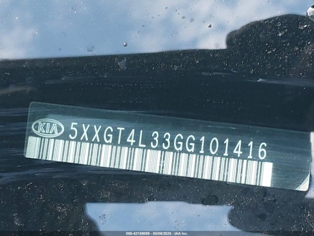 5XXGT4L33GG101416 KIA Optima Lx