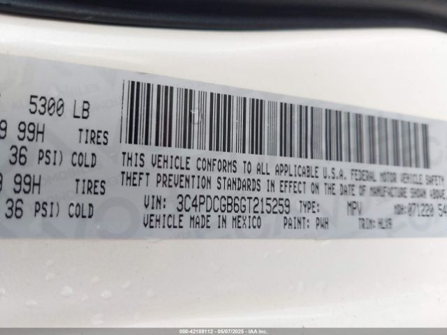 3C4PDCGB6GT215259 Dodge Journey Crossroad Plus