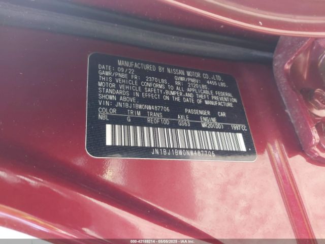2022 NISSAN ROGUE SPORT JN1BJ1BW0NW487706 Photo 8