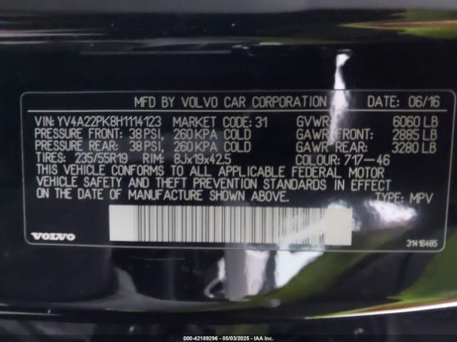 2017 VOLVO XC90 YV4A22PK8H1114123 Photo 8