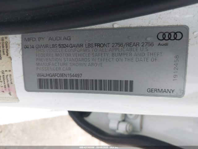 2014 AUDI A6 WAUHGAFC6EN154497 Photo 8
