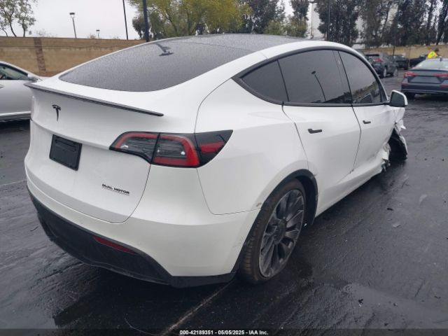 2022 TESLA MODEL Y 7SAYGDEF4NF411416 Photo 3