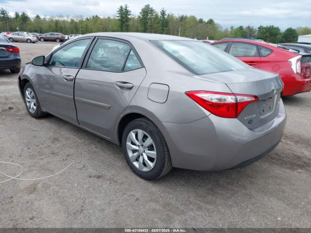 2T1BURHE3GC526947 Toyota COROLLA LE
