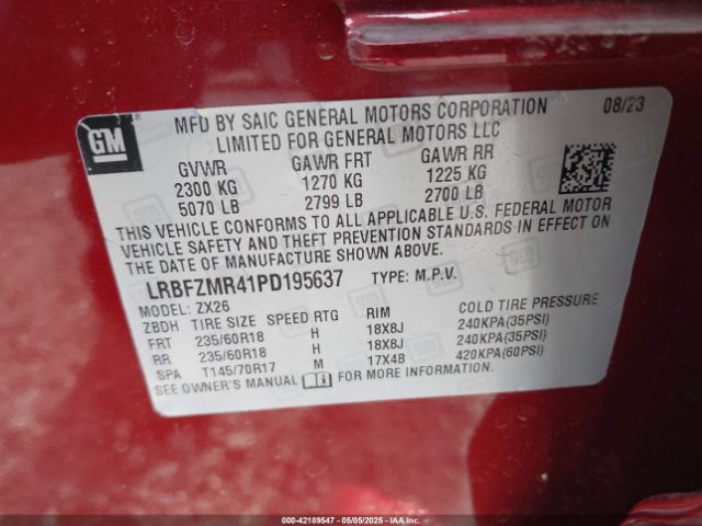 2023 BUICK ENVISION LRBFZMR41PD195637 Photo 8