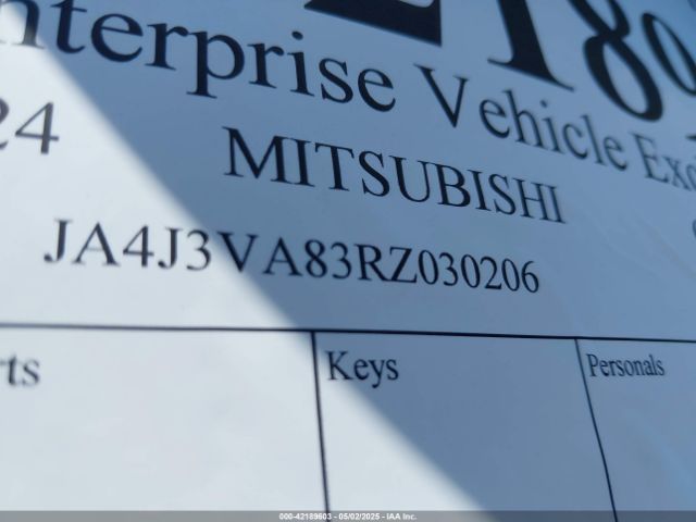 JA4J3VA83RZ030206 Mitsubishi Outlander Se 2.5 2wd/se Black Edition S-awc/se Black Edition W/pano Roof S-awc
