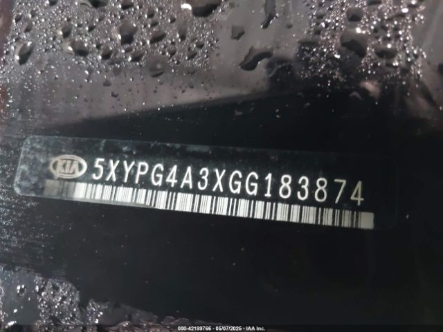 5XYPG4A3XGG183874 KIA Sorento 2.4l Lx