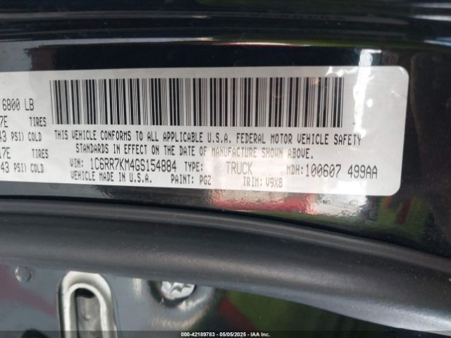 1C6RR7KM4GS154884 RAM 1500 Tradesman
