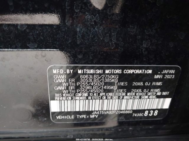 2023 MITSUBISHI OUTLANDER PHEV JA4T5VA92PZ046860 Photo 8