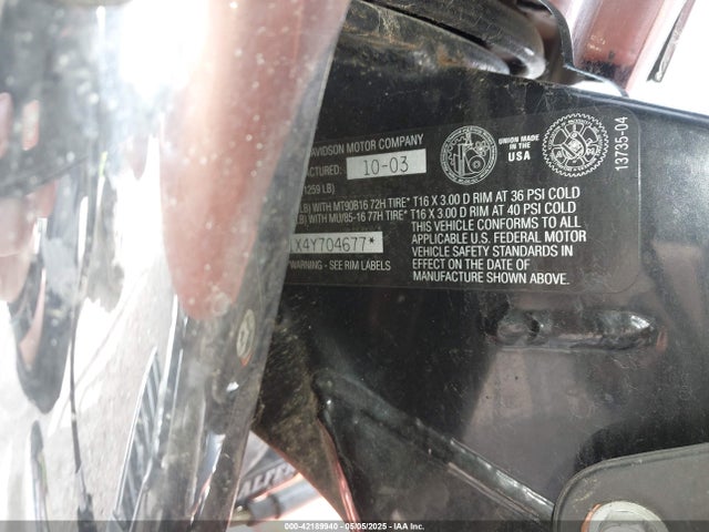 2004 HARLEY-DAVIDSON FLHRI 1HD1FBW1X4Y704677 Photo 9