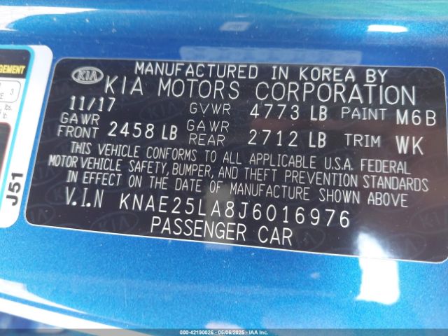 KNAE25LA8J6016976 KIA Stinger Premium
