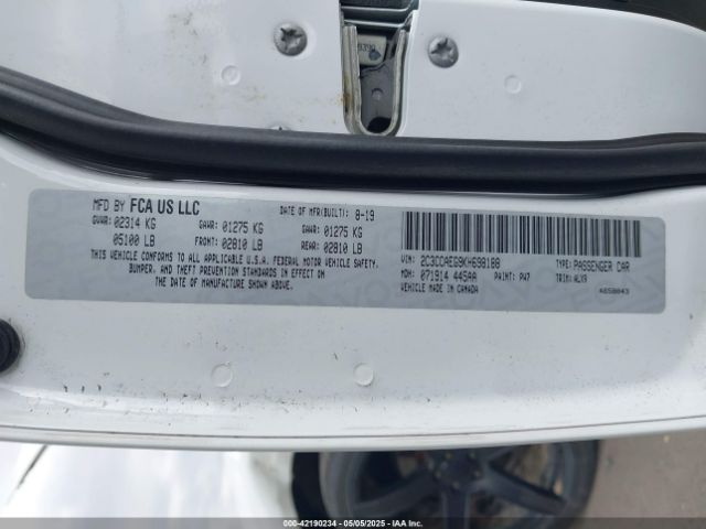 2019 CHRYSLER 300 2C3CCAEG9KH698188 Photo 8