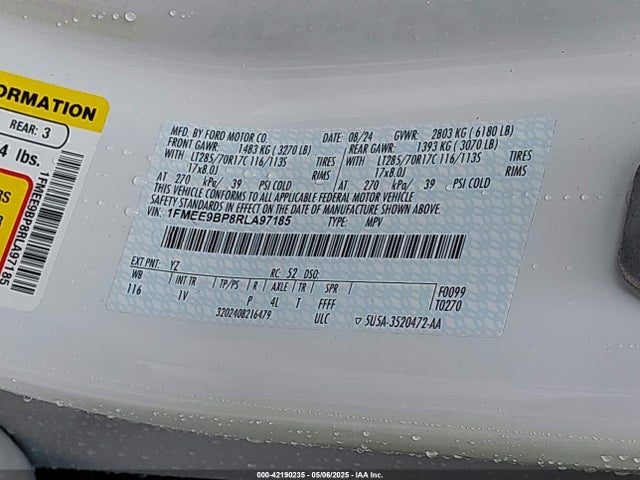 1FMEE9BP8RLA97185 Ford ecoboost