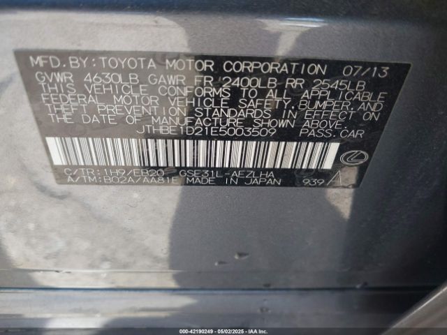 JTHBE1D21E5003509 Lexus IS 350